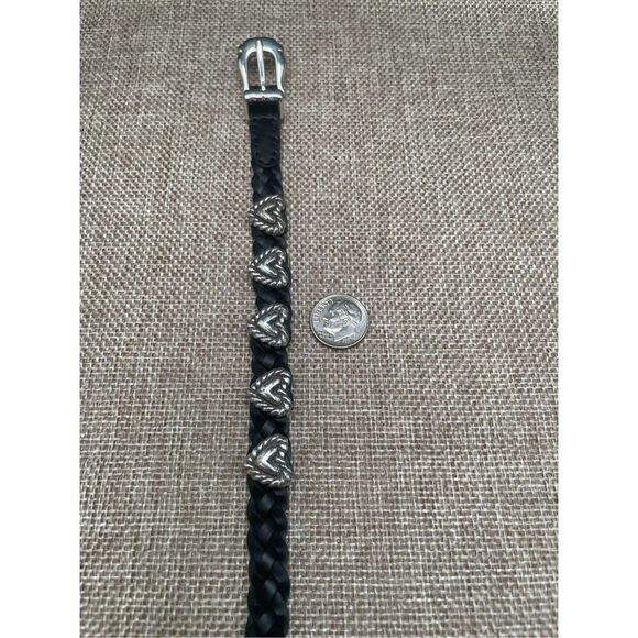 Brighton BANDITS Roped Heart Braid Bandit Bracelet STYLE 07475A Black - Picture 8 of 15